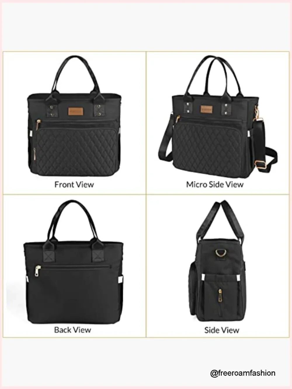 Large Insulated Lunch Tote Bag with Storage Pockets, Leakproof Cooler